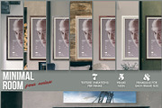 Minimal Room - Frames Mockups, a Product Mockup by Madebyvadim (Thumbnail 2 of 7)