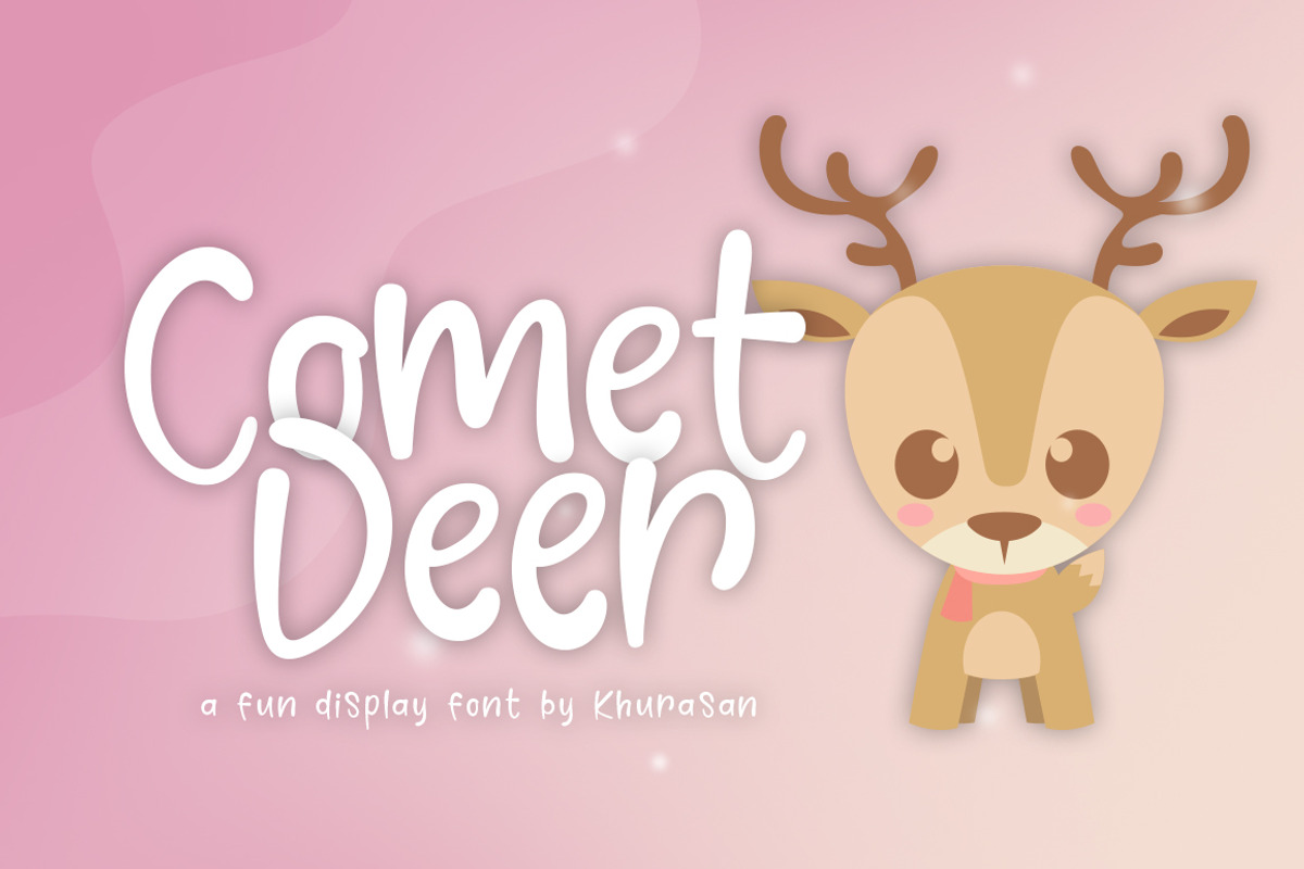 Comet Deer Font + Vector