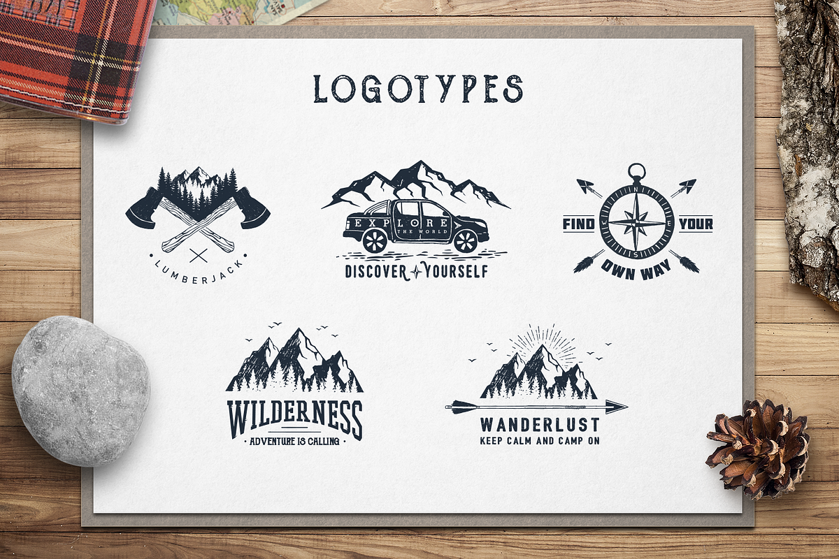 Wanderlust. 15 Double Exposure Logos, a Branding & Logo Template by Cosmic Store (Photo 5 of 14)