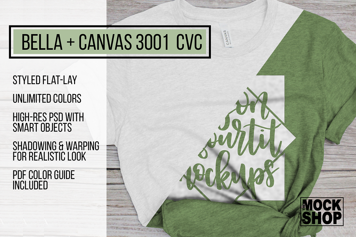 Color Changeable Bella Canvas Mockup, a Shirt Mockup by Allison Affourtit Mocks (Photo 5 of 5)