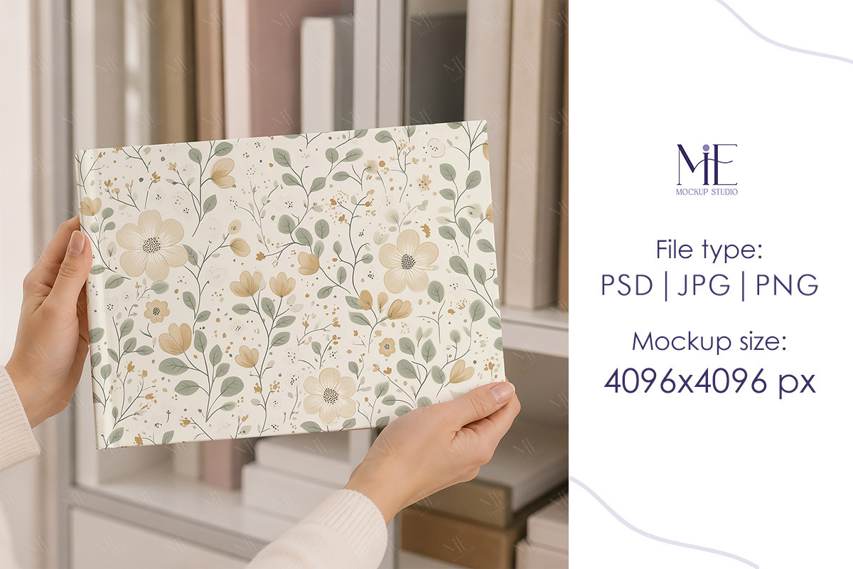 Photo Book Mock up Hardcover Album, a Books & Magazine Mockup by Mie Mockup Studio (Photo 7 of 7)