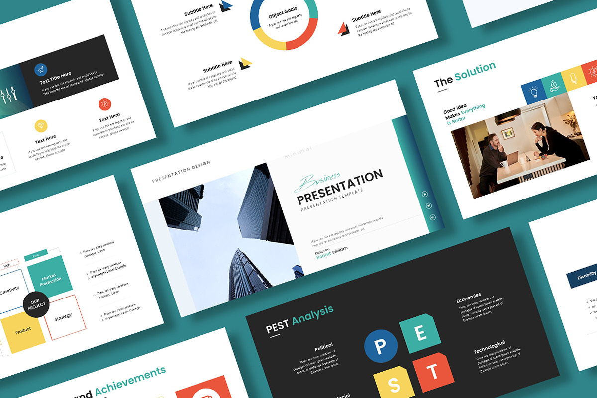 Minimal Business Presentation, a Presentation Template by Slide_Genius1 (Photo 2 of 7)