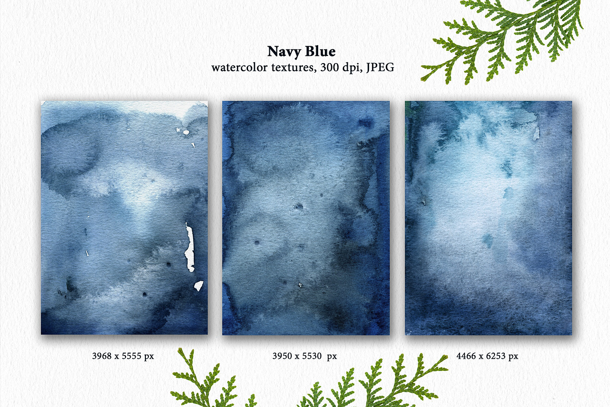 Navy Blue watercolor textures, a Texture Graphic by Marmoris.Arts (Photo 8 of 9)