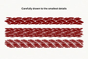 Threads Brushes Set for Illustrator, a Brush Add-On by Garden in frame (Thumbnail 2 of 6)