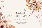 Fall Autumn set- Pumpkins & Florals, a Seasonal Illustration by Grace Noboa Illustrations (Thumbnail 1 of 13)