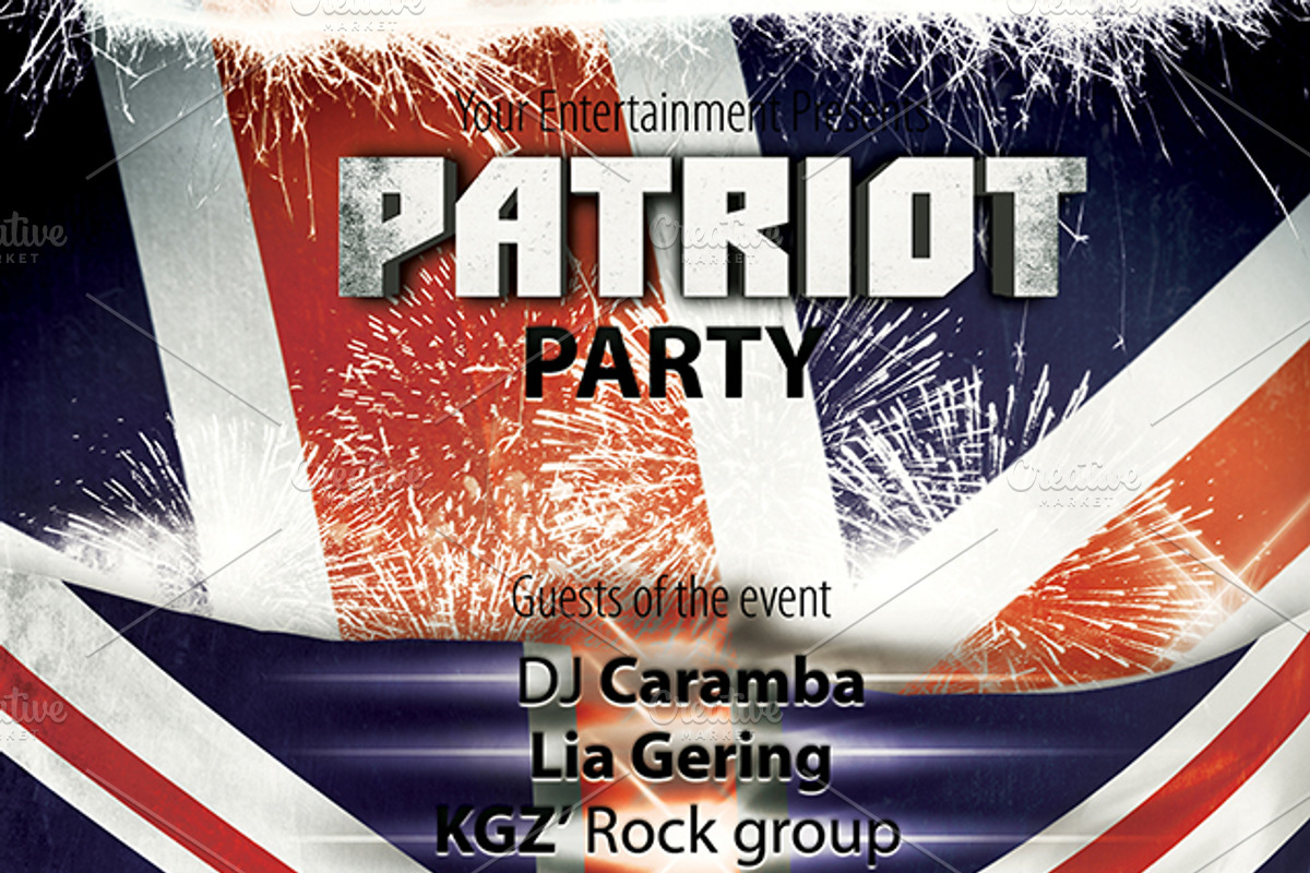 Patriot Themed Template, a Flyer Template by zheksha (Photo 5 of 5)