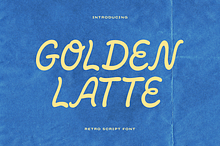 Golden Latte Retro Script