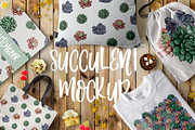 Succulent mockup on transparent back, a Decorative Illustration by Kseniia (Thumbnail 2 of 3)