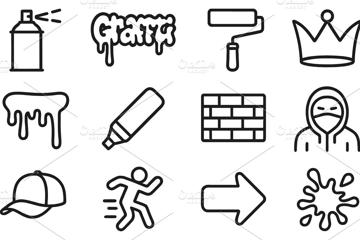 Vector illustration line icons, an Illustration by ZinetroN