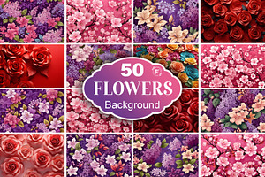 Flowers Background, a Background Graphic by Forhadx5