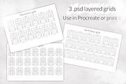 Procreate letter builder chalk brush, a Brush Add-On by Let's Art (Thumbnail 8 of 11)