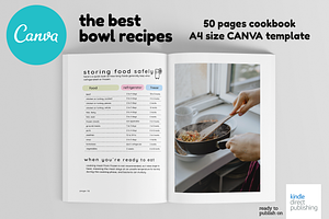 A4 Canva Recipes Cookbook Template