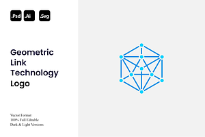Geometric Link Technology Logo, a Branding & Logo Template by Luxury Logos