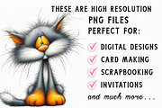 New Year Cat Clipart, Party Graphics, an Illustration by Libby Wishes (Thumbnail 3 of 7)