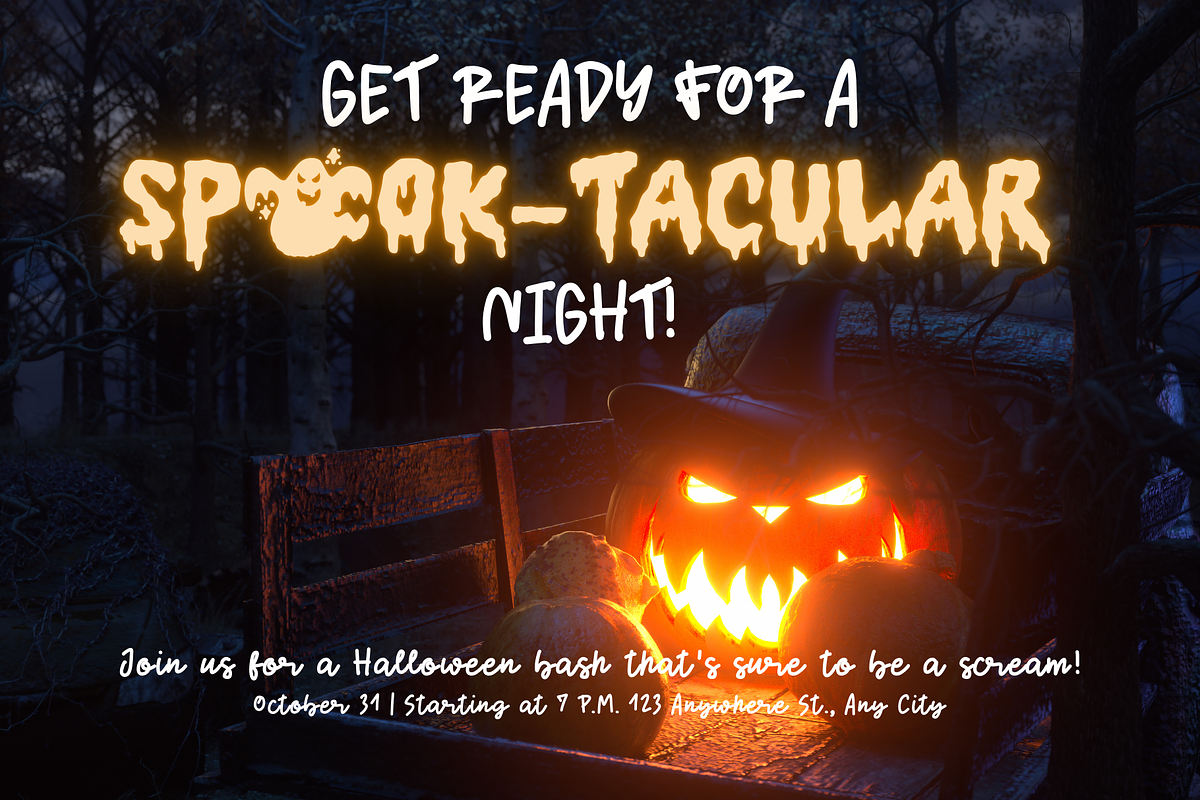 Retro Ghost is a Halloween duo font, a Handwritten Font by Brown Cupple (Photo 5 of 13)