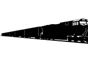 train transport silhouettes, an Illustration by Amazin_art (Thumbnail 8 of 31)