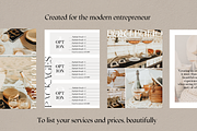 Canva Price & Service Guide Template, a Branding & Logo Template by Le Maison Bohem (Thumbnail 6 of 6)