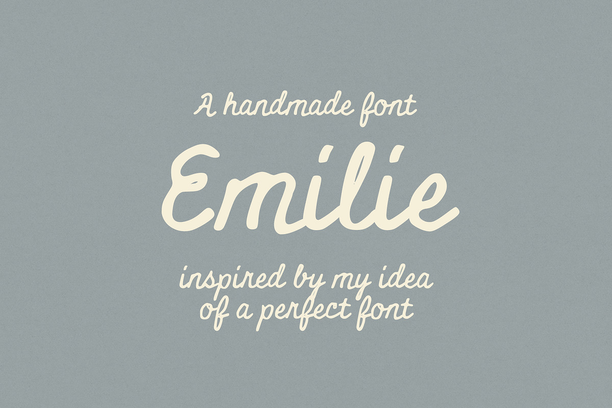 Emilie Whimsical, a Handwritten Font by EmilieVidal (Photo 2 of 4)