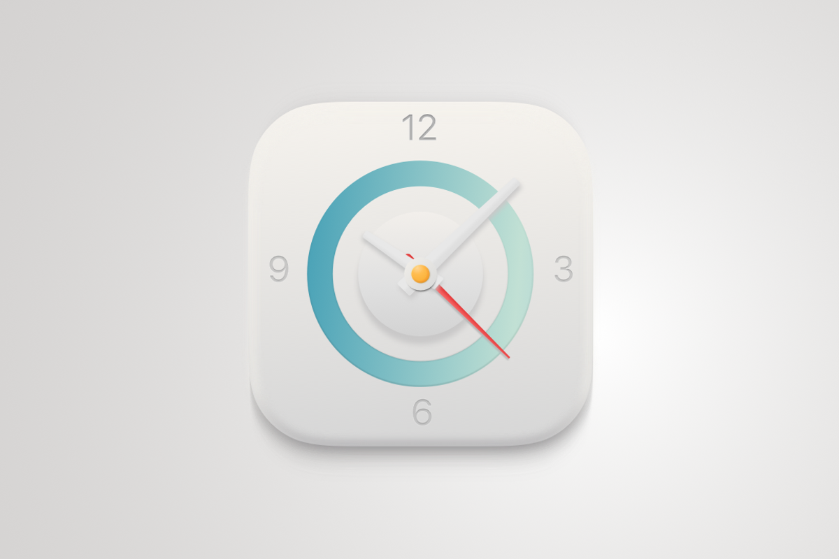 UI Clock App Icon, an Icon by John Khester (Photo 2 of 2)