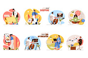 Flat Web Concept Illustrations, a Finance Illustration by alexdndz (Thumbnail 10 of 14)