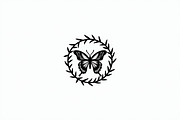 Butterfly Wreath Clipart Set, an Illustration by musafir_fashion (Thumbnail 7 of 9)
