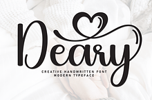 Deary | Script Font