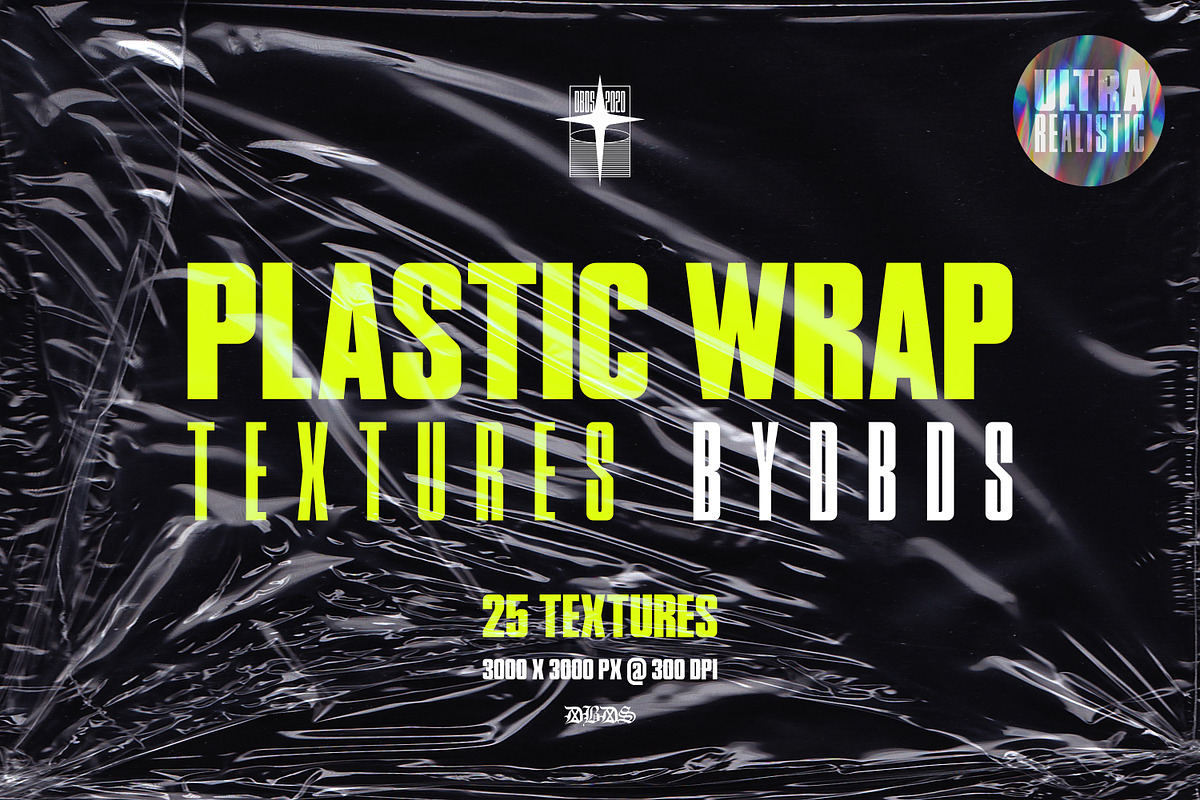 25 Plastic Wrap Textures, a Texture Graphic by dbdslondon (Photo 1 of 9)