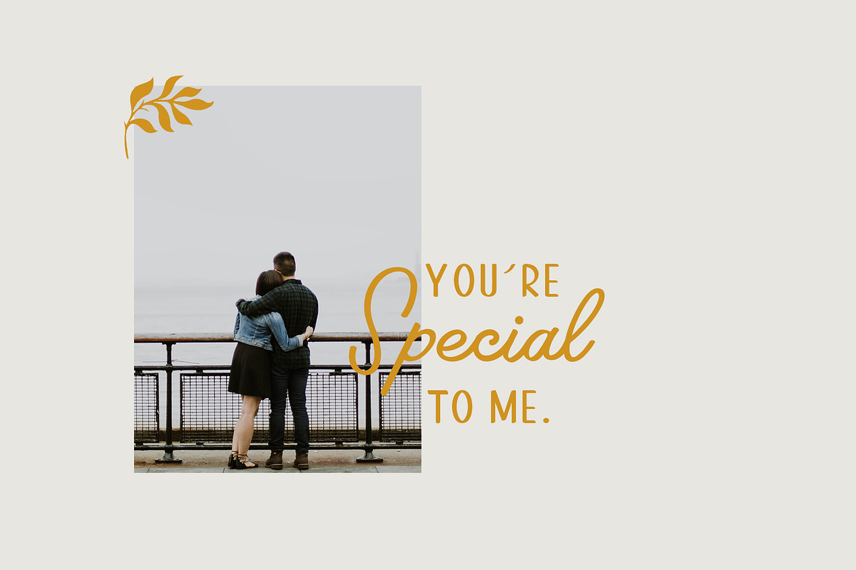 Rosinweed Font ( + Bonus Leaves ) preview 4
