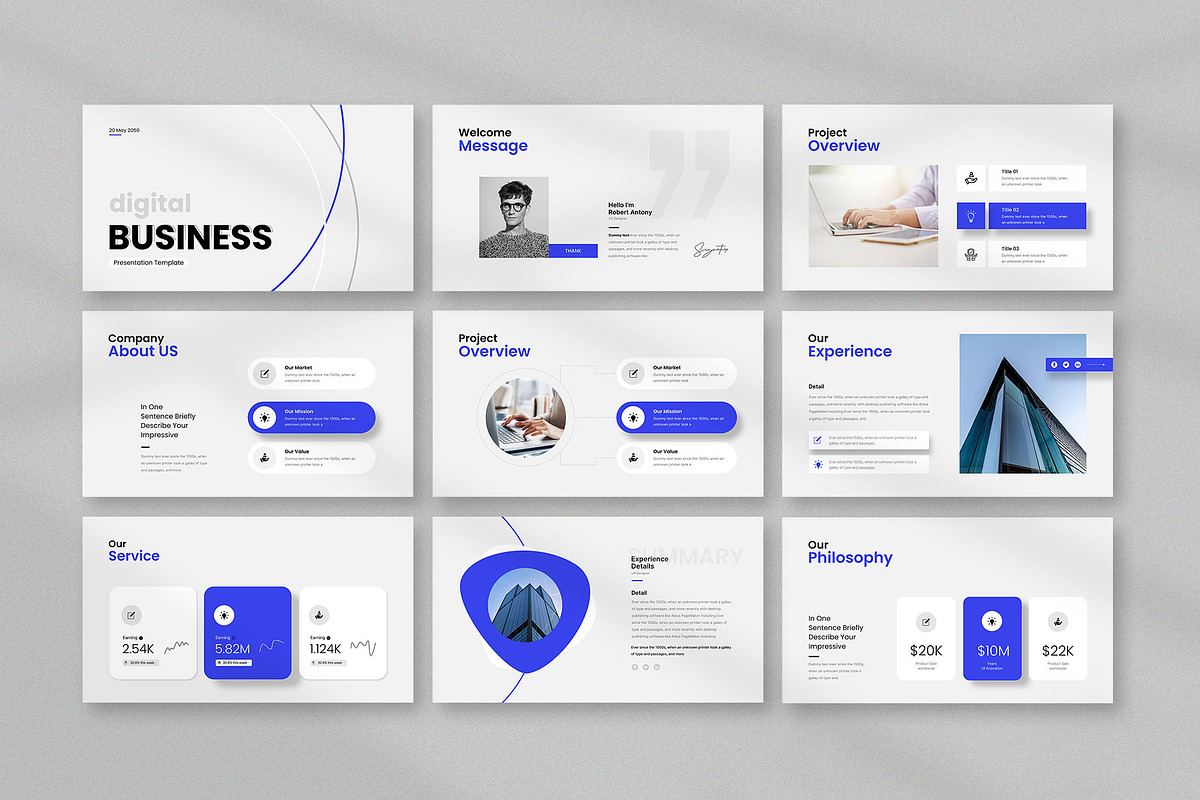 Digital Business Presentation, a Presentation Template by KreateTribe (Photo 3 of 7)