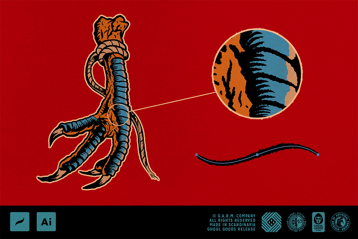 G.A.R.M. Illustrator Brush Bundle, a Brush Add-On by G.A.R.M. Company (Photo 10 of 15)