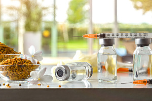 Pollen allergy vaccine on the terrace of a house, a Health & Medical Photo by Davizro's Market