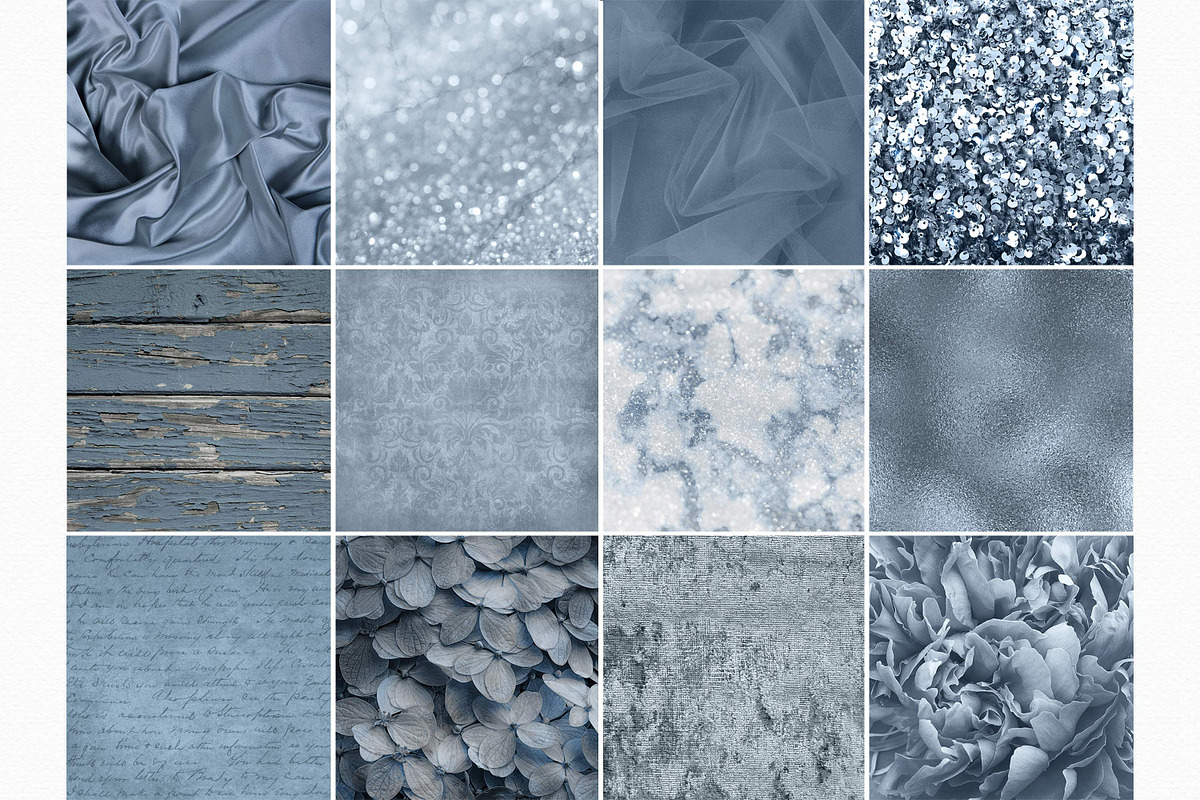 Dusty Blue Textures, a Texture Graphic by rileyBgraphics (Photo 2 of 8)