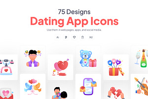 Dating App Icons Collection, a Duotone Icon by Prosymbols