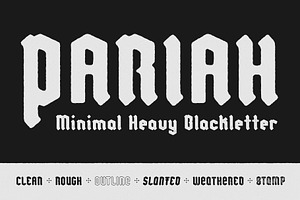 Pariah - Minimal Heavy Blackletter