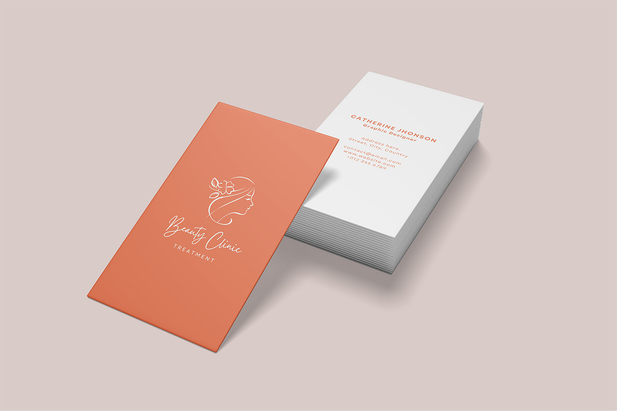 Vertical Business Card Mockups, a Business Card Template by Graphic Aesthetic (Photo 15 of 22)