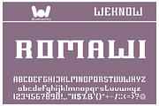 Millenium 3 font, a Font by weknow (Thumbnail 4 of 5)