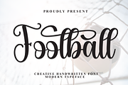 Football | Script Font, a Handwritten Font by Scratchones (Thumbnail 1 of 9)