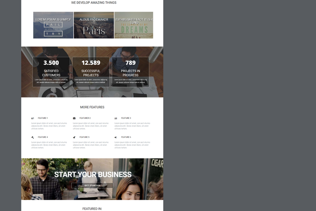 Serenity - Corporate business, a Websites & App Template by Ordasoft (Photo 2 of 3)