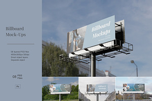Billboard Mockup, an Advertising Mockup by Pexelcorner