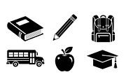 Back To School Silhouette Bundle, an Illustration by Designer_Momina (Thumbnail 42 of 51)