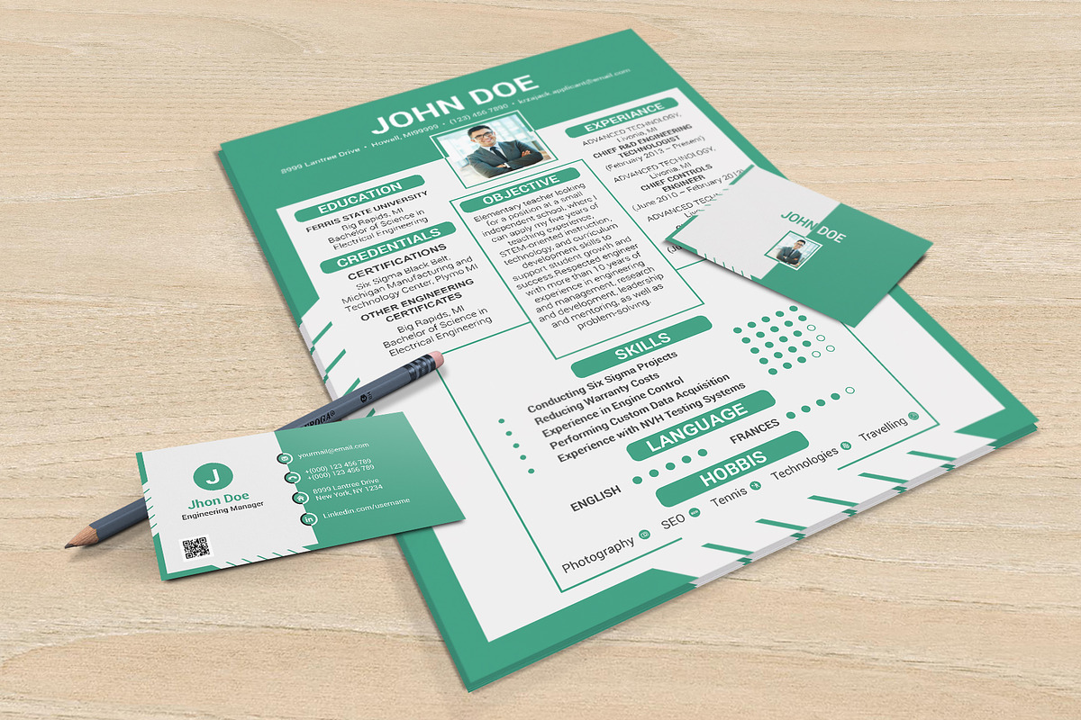Clean Resume/CV, a Resume Template by designvillage (Photo 10 of 12)