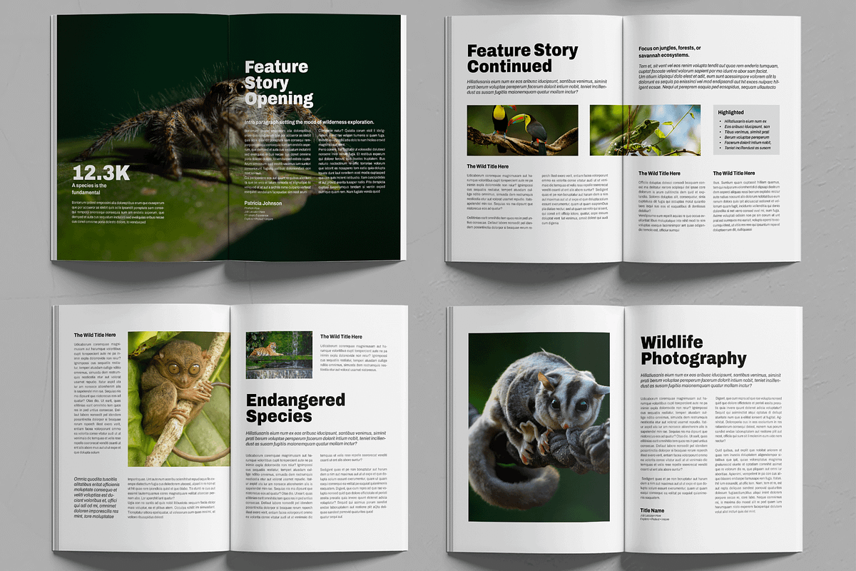Wildlife Photography Magazine, a Magazine Template by MightyDesign (Photo 3 of 7)