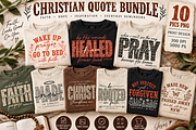 Christian Quote PNG Bundle 10 pics, a Decorative Illustration by ElDesignState (Thumbnail 1 of 7)