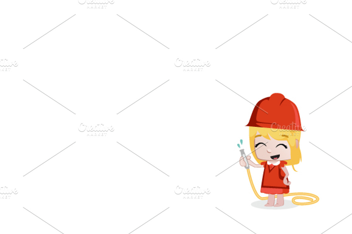 24 x Professions Vector little Girls, an Illustration by Beatriz Gascón (Photo 4 of 4)
