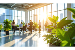 Modern workplace concept depicting, a Business Photo by Igor Tichonow