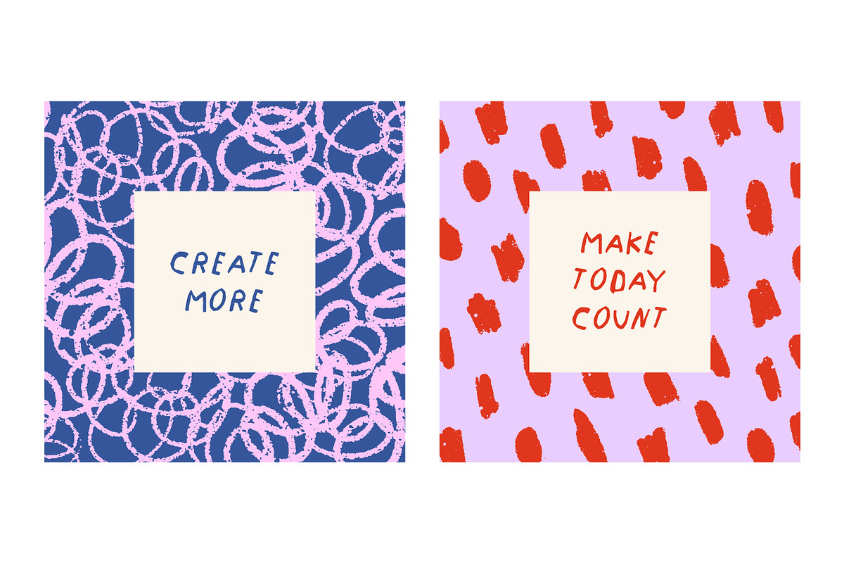 Abstract, doodle card designs set, a Decorative Illustration by Good Studio (Photo 2 of 10)