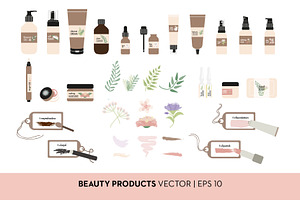 Vector Beauty and Make Up Products