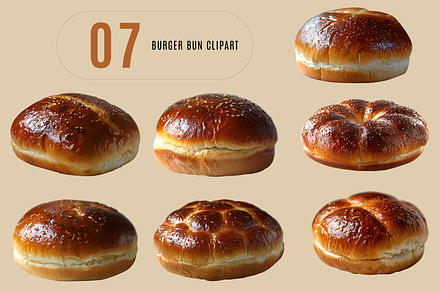 Burger bun clipart