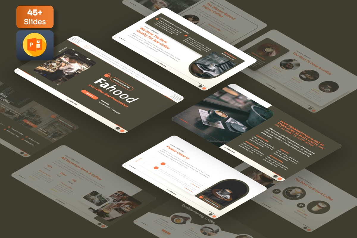 Fahood - Coffee Shop Powerpoint, a Presentation Template by Dhabee (Photo 1 of 7)