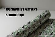 Panthers clip art + 10 patterns, an Animal Illustration by Pollyksena (Thumbnail 3 of 3)